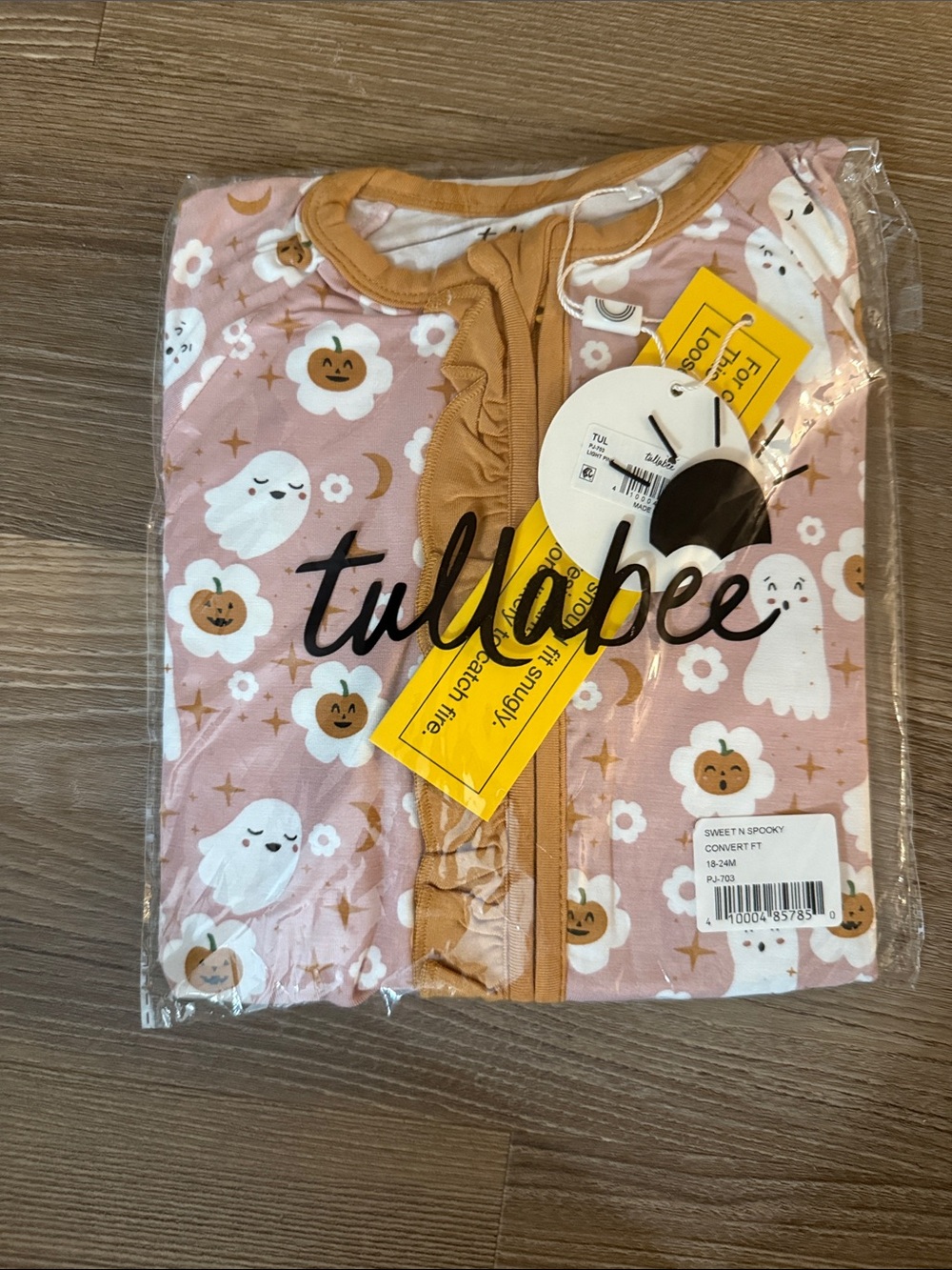 NWT Tullabee bamboo viscose sweet n spooky convertible romper - 18-24m